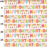 Rose & Hubble Digital Cotton Print Birthday Cakes Fabric 150cm Extra Wide Digitally Printed Fabric(RHD1132)